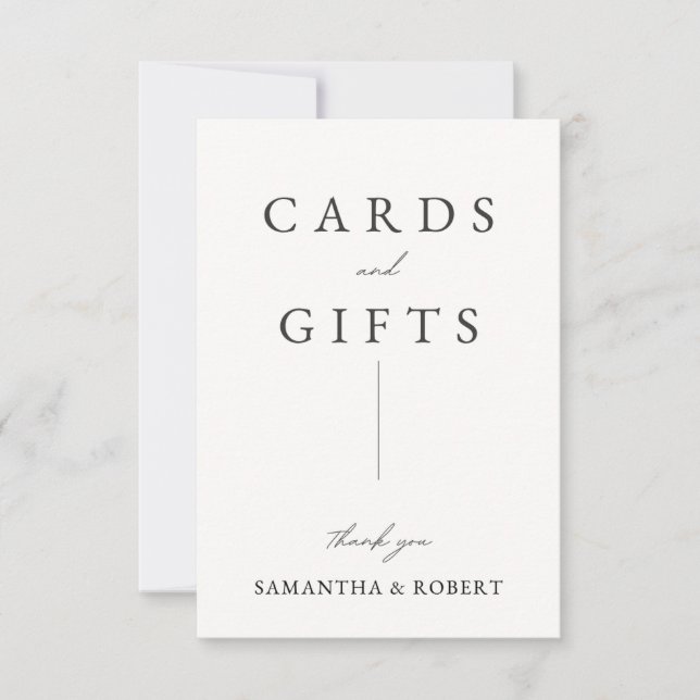 Rótulo de tarjetas de bodas y regalos (Anverso)