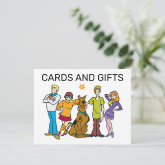 Rótulo de tarjetas de cumpleaños y regalos Scooby-