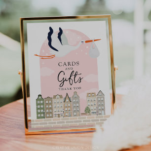 Rótulo de tarjetas de decoración y regalos de Baby