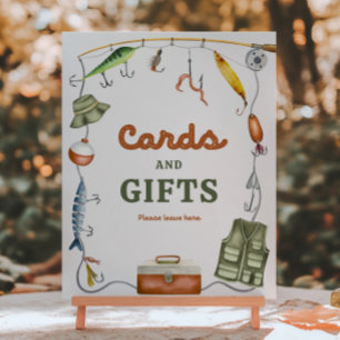Rótulo de tarjetas y regalos de pesca de 8 x 10 pu