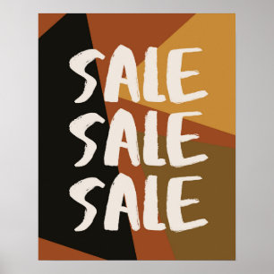 Rótulo de venta marrón, señal de tienda minorista,