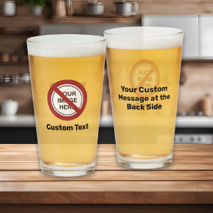 Rótulo del círculo de prohibición de personalizado