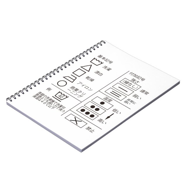 Rótulo del cuaderno de indicaciones de lavandería (Lado Izquierdo)