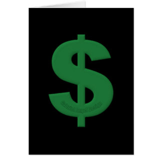 Rótulo del dólar verde
