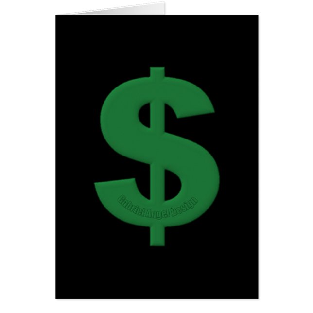 Rótulo del dólar verde (Frente)