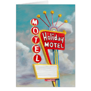 Rótulo del Holiday Motel