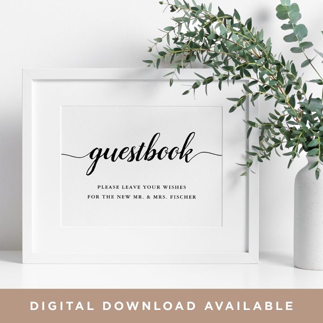 Rótulo del libro de visitas del Boda de caligrafía (Subido por el creador)