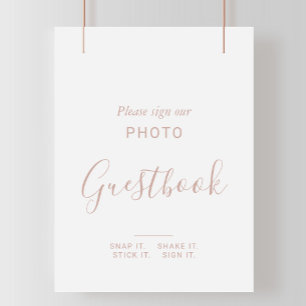 Rótulo del libro de visitas del Boda Minimalista R