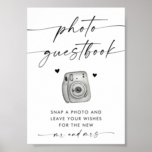 Rótulo del libro de visitas fotográficas | Boda Mi (Frente)