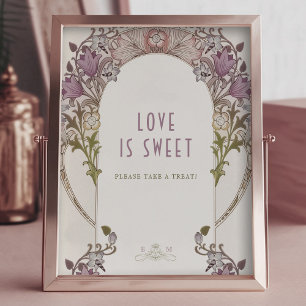 Rótulo del libro de visitas William Morris Lavende