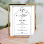 Rótulo del menú de la tarjeta Tarot mística<br><div class="desc">Este diseño presenta un diseño místico de tarjeta tarot con fuentes celestes. Vea toda la colección para ver más elementos coincidentes.</div>