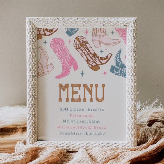 Rótulo del menú Fiesta occidental conjunto (Subido por el creador)