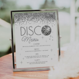 Rótulo del menú La última disco del año de Nochevi