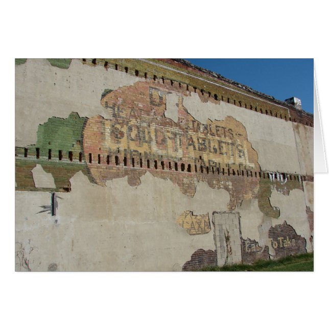 Rótulo fantasma en Brighton, Iowa (Anverso (Horizontal))