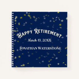 Rótulo Fiesta De Jubilación En Libro De Invitados