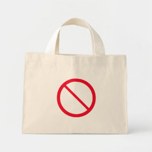 Rótulo General de Prohibición Pequeña bolsa para