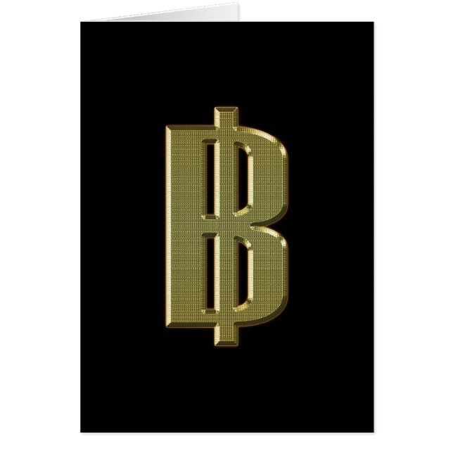 RÓTULO GOLDEN BAHT ฿ dinero tailandés ฿ (Frente)