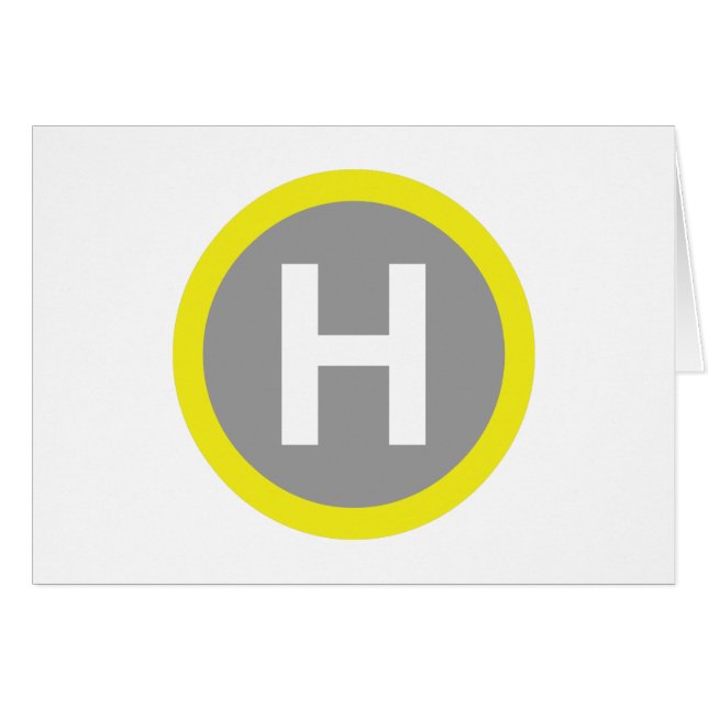 Rótulo Helipad (Anverso (Horizontal))