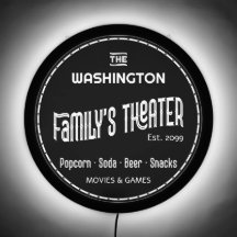 Rótulo LED de cine clásico