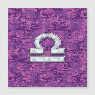 Rótulo Libra en el camo digital de Fuchsia