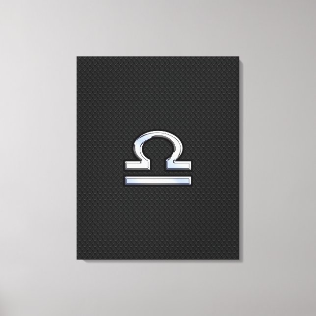 Rótulo Libra Zodiac sobre decoración de piel de se (Anverso)