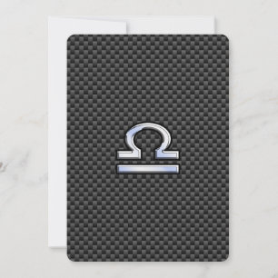 Rótulo Libra Zodiac sobre la impresión de fibra de