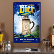 Rótulo Metalizado de Brewmeister personalizado