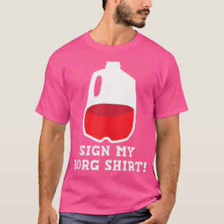Rótulo Mi Diseño De Bebida De Camiseta B.O.R.G.