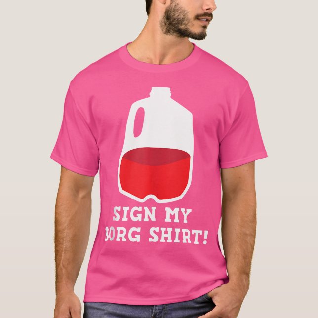 Rótulo Mi Diseño De Bebida De Camiseta B.O.R.G. (Anverso)
