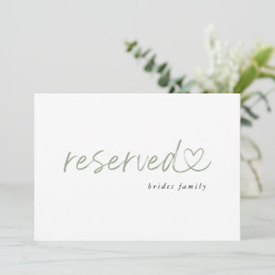 Rótulo Minimalista de Boda reservado moderno