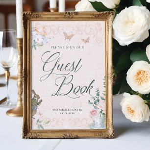 Rótulo nuestro libro de visitas   Alicia En El Des