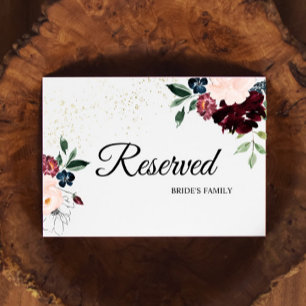 Rótulo reservado de Boda de celebración de verano