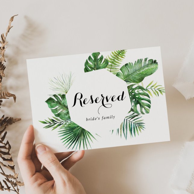 Rótulo reservado de boda de destino geométrico (Subido por el creador)