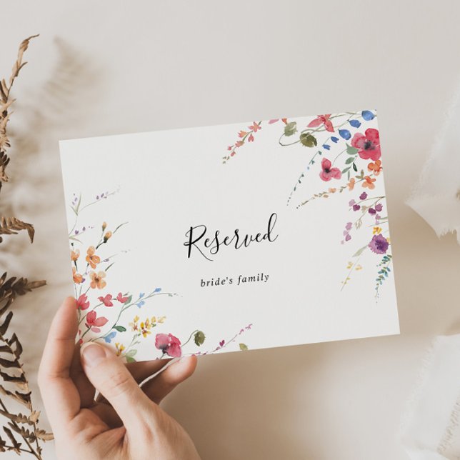 Rótulo reservado de Boda Floral Silvestre Clásico  (Subido por el creador)