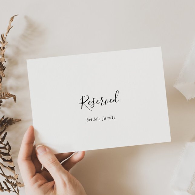 Rótulo reservado de Boda Minimalista simple (Subido por el creador)