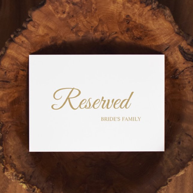 Rótulo reservado de caligrafía simple de oro (Subido por el creador)