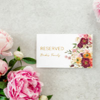 Rótulo reservado de la madurez de abrasión FLORAL