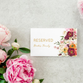 Rótulo reservado de la madurez de abrasión FLORAL