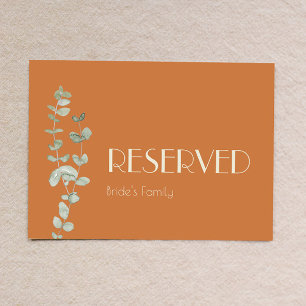 Rótulo reservado de Terracotta Eucalyptus Deco Bod