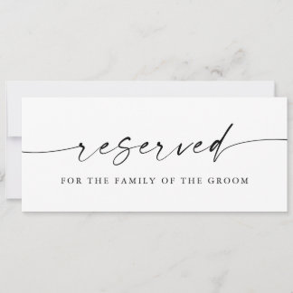 Rótulo reservado para Bodas Minimalistas modernos