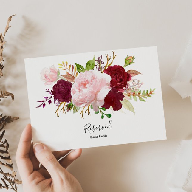 Rótulo Rojo Tropical y Romántico Reservado (Subido por el creador)