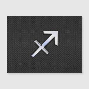 Rótulo Sagittarius Zodiac moderno en piel de serpi