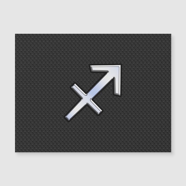 Rótulo Sagittarius Zodiac moderno en piel de serpi (Anverso)