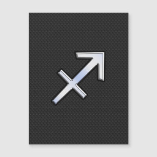 Rótulo Sagittarius Zodiac moderno en piel de serpi