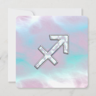 Rótulo Sagittarius Zodiac sobre la madre del estil