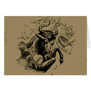 Rótulo Taurus Constellation Hevelius alrededor de