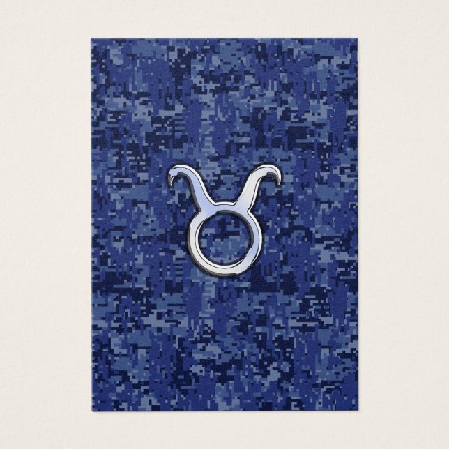 Rótulo Taurus Zodiac en camuflaje digital azul de  (Frente)