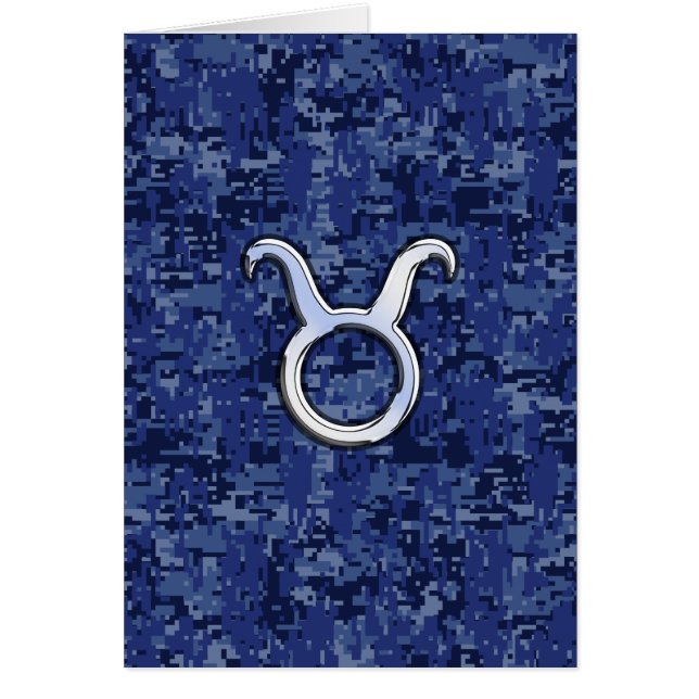 Rótulo Taurus Zodiac en camuflaje digital azul de  (Frente)