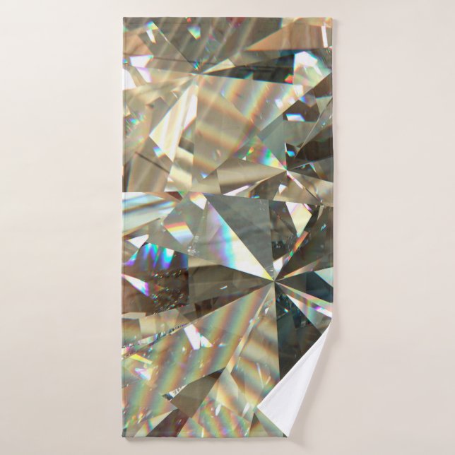 Rótulo triangular de textura estratificada o chapa (Toalla de baño)