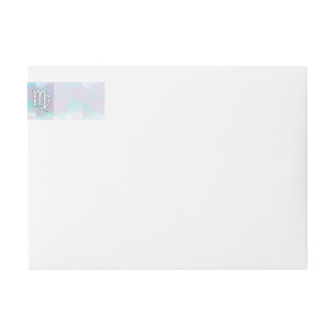 Rótulo Virgo Zodiac sobre Pasteles Madre de Perla